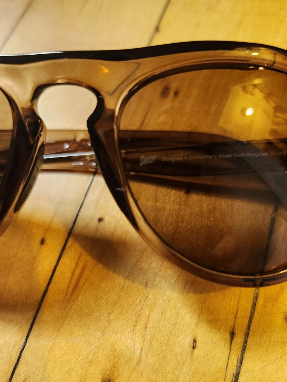 Sunski Treeline Sunglasses Without Sunshields In Cola/Amber - Picture 6 of 7